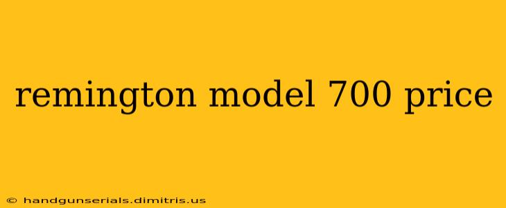 remington model 700 price