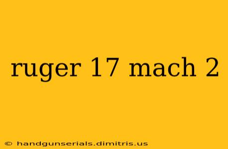 ruger 17 mach 2