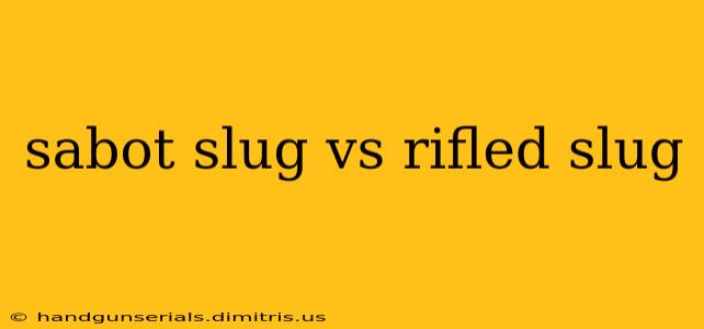 sabot slug vs rifled slug