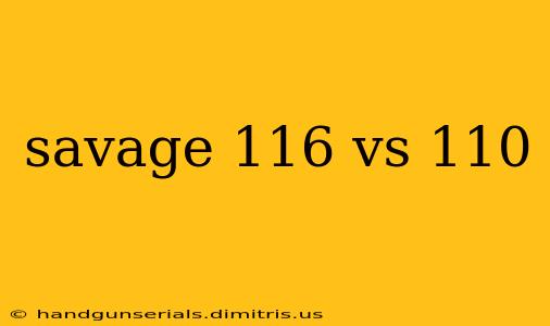 savage 116 vs 110