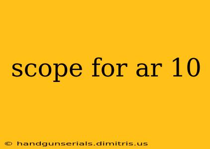 scope for ar 10