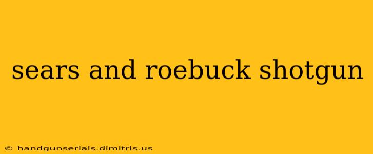 sears and roebuck shotgun