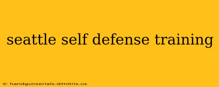 seattle self defense training