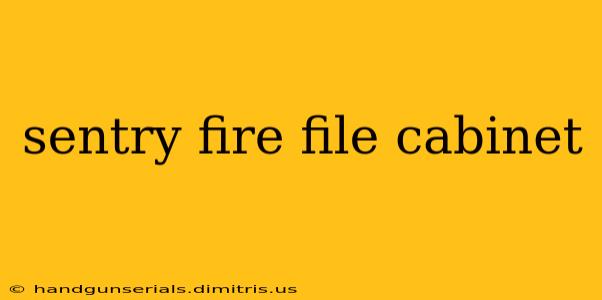 sentry fire file cabinet