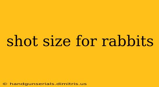 shot size for rabbits