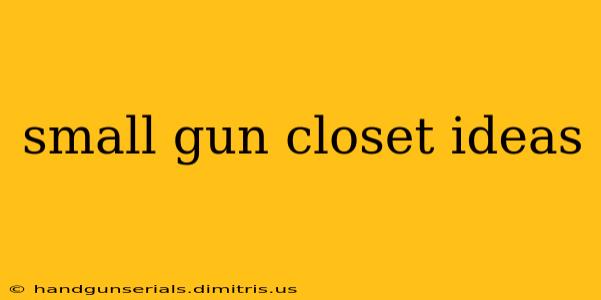 small gun closet ideas