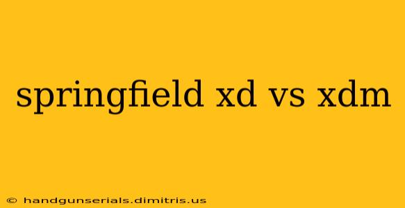 springfield xd vs xdm