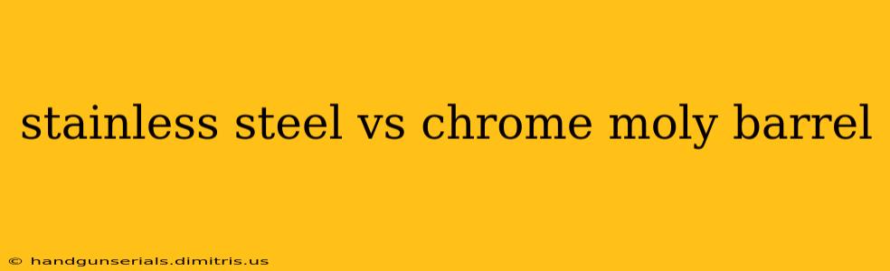 stainless steel vs chrome moly barrel