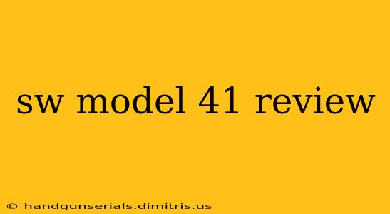 sw model 41 review