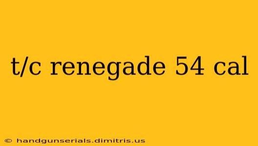 t/c renegade 54 cal