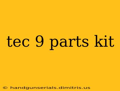 tec 9 parts kit