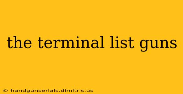 the terminal list guns