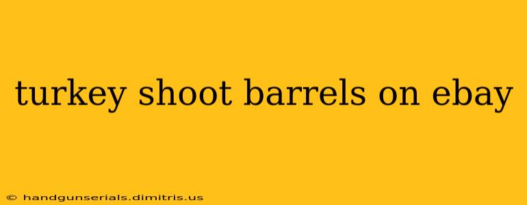 turkey shoot barrels on ebay