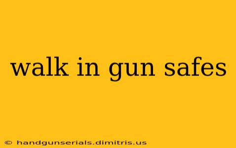 walk in gun safes