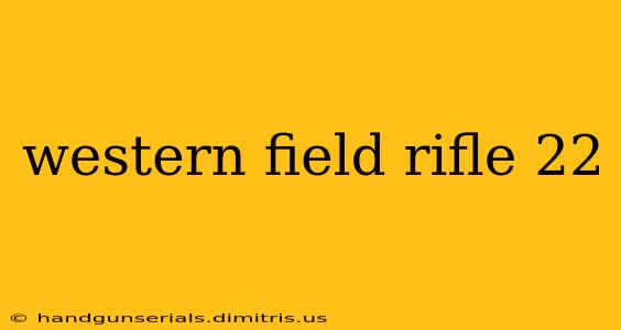 western field rifle 22