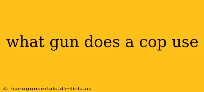 what gun does a cop use