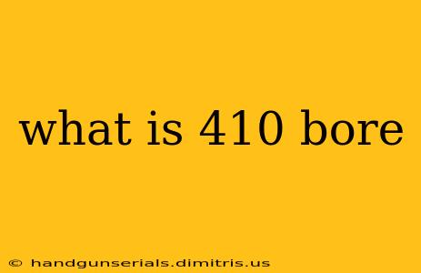 what is 410 bore