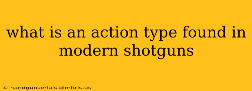 what is an action type found in modern shotguns