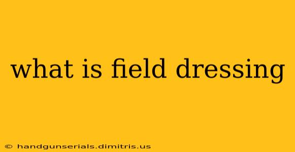 what is field dressing