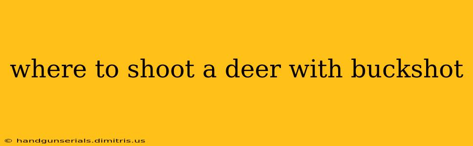 where to shoot a deer with buckshot