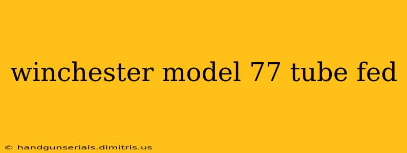 winchester model 77 tube fed